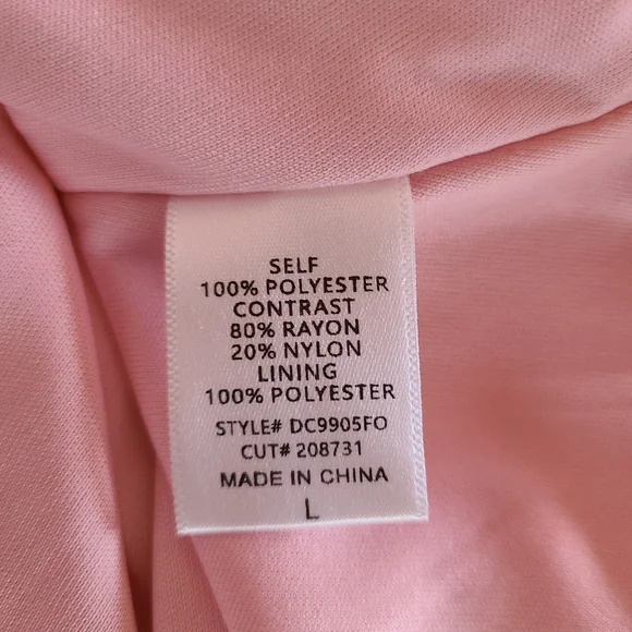 FORE One Shoulder Floral Maxi Dress Pink Bow Accent Size L Spring/Summer - Picture 7 of 8